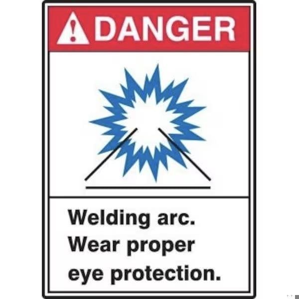 Accuform ANSI DANGER Safety Sign WELDING ARC MRLD002XP MRLD002XP - main